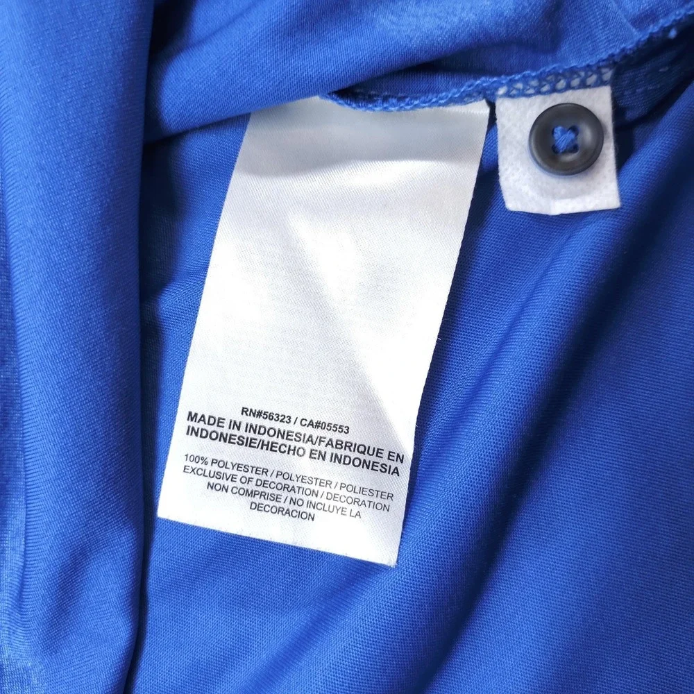 Florida Gators Shirt Mens Small Blue Dri Fit Jordan Polo Striped